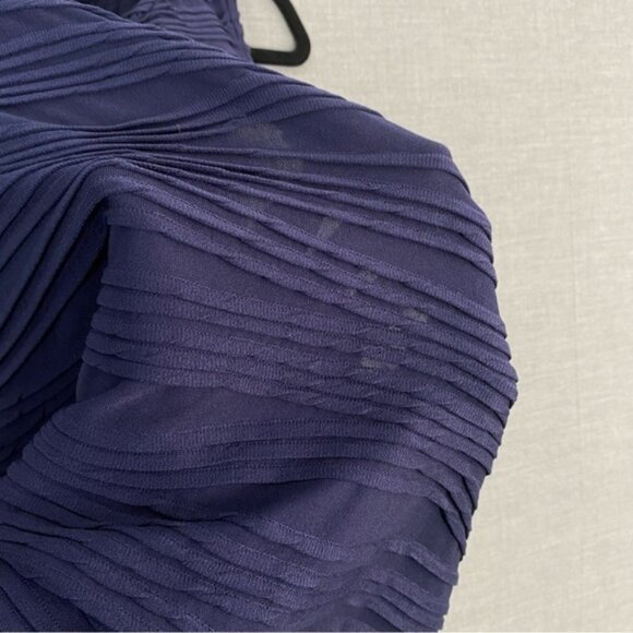 TanJay Tank Top Size XL Deep Purple Raised Pattern Stretchy Sleeveless Shirt - Picture 4 of 7